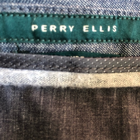 Perry Ellis Lightweight Denim Trousers Pants Size 38 - Picture 12 of 12